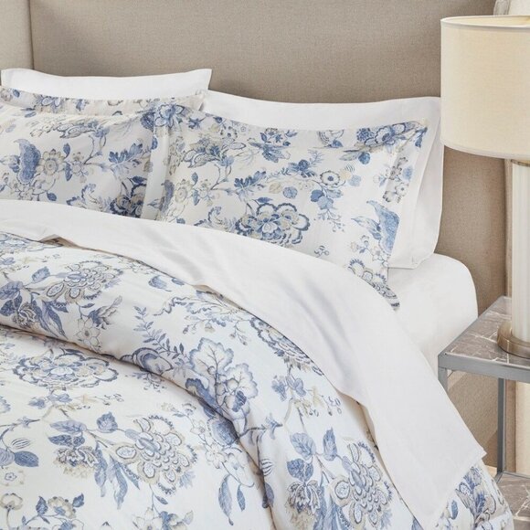 NEW Croscill Home Contessa Blue Multi 3 Piece Duvet Set Full/Queen - Picture 4 of 5